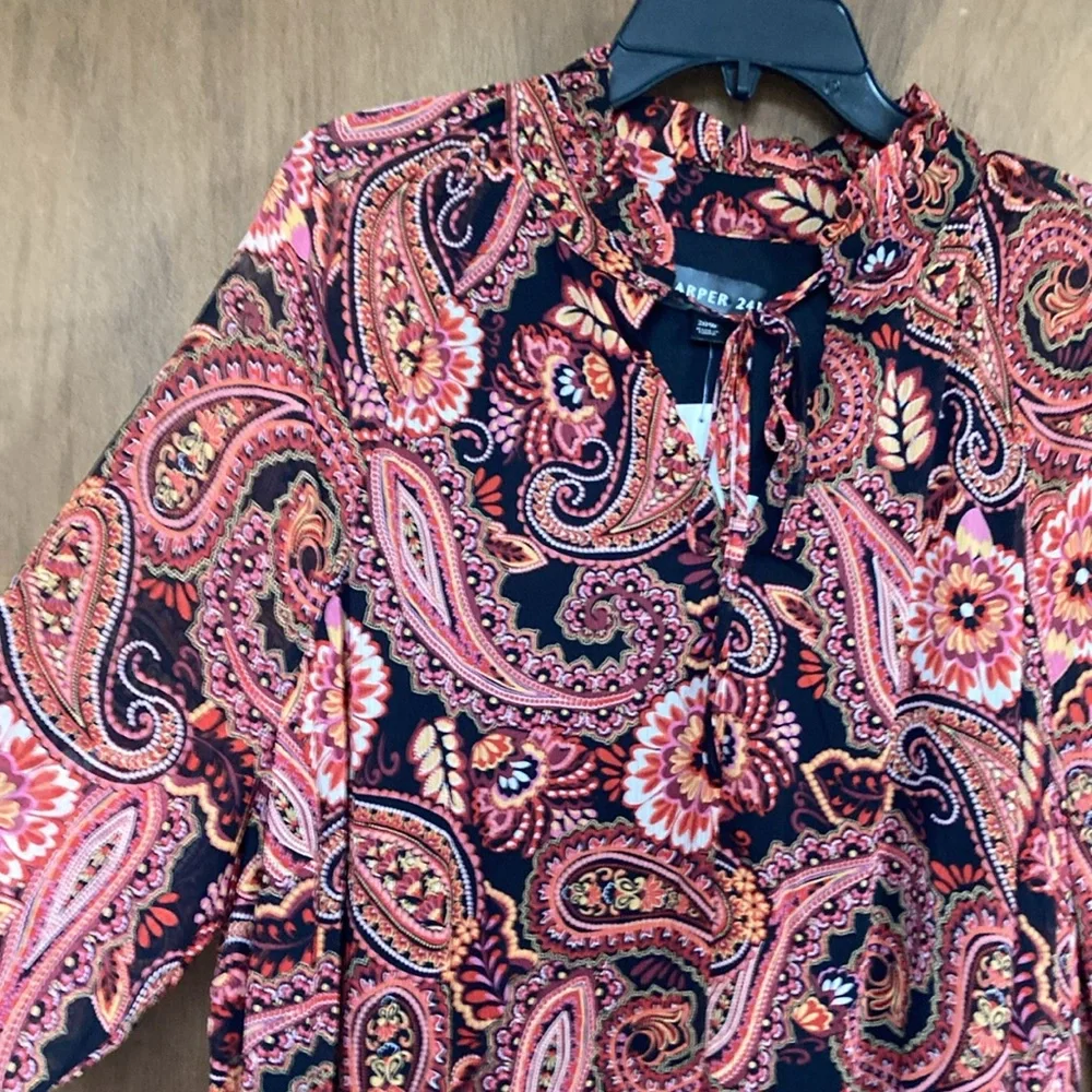 Relisted Harper 241 boho paisley floral print dress 20W - Picture 8 of 17